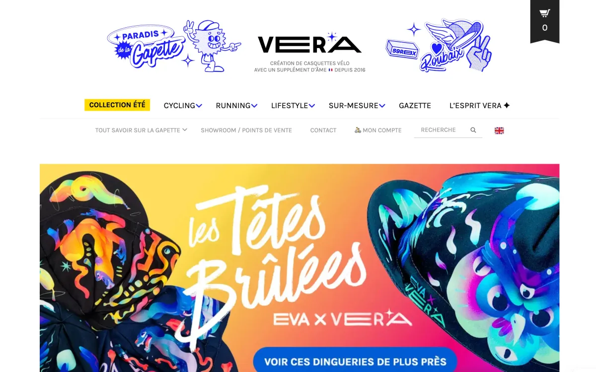 Aperçu du site VERA Cycling